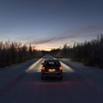 Lapland [Sweden] Road at Night DEC2015 (c) Boris Schaarschmidt